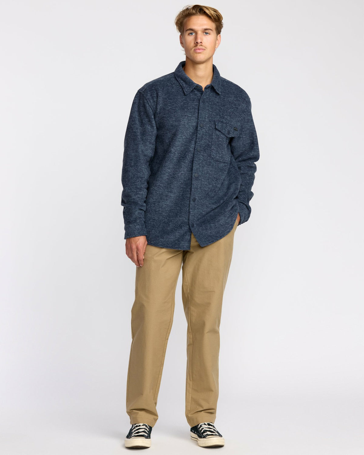 Furnace Long Sleeve Flannel Shirt - Navy | Billabong