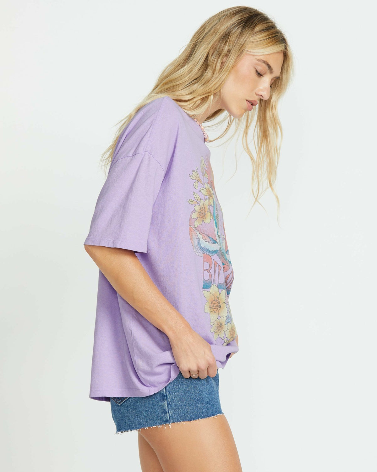 Goes Around Here Tee - Peaceful Lilac | Billabong
