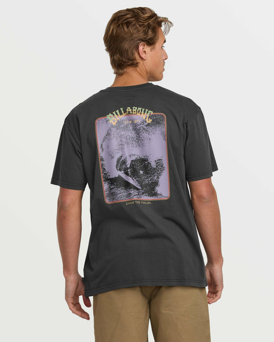 Hack Premium Wave Wash Tee - Washed Black | Billabong