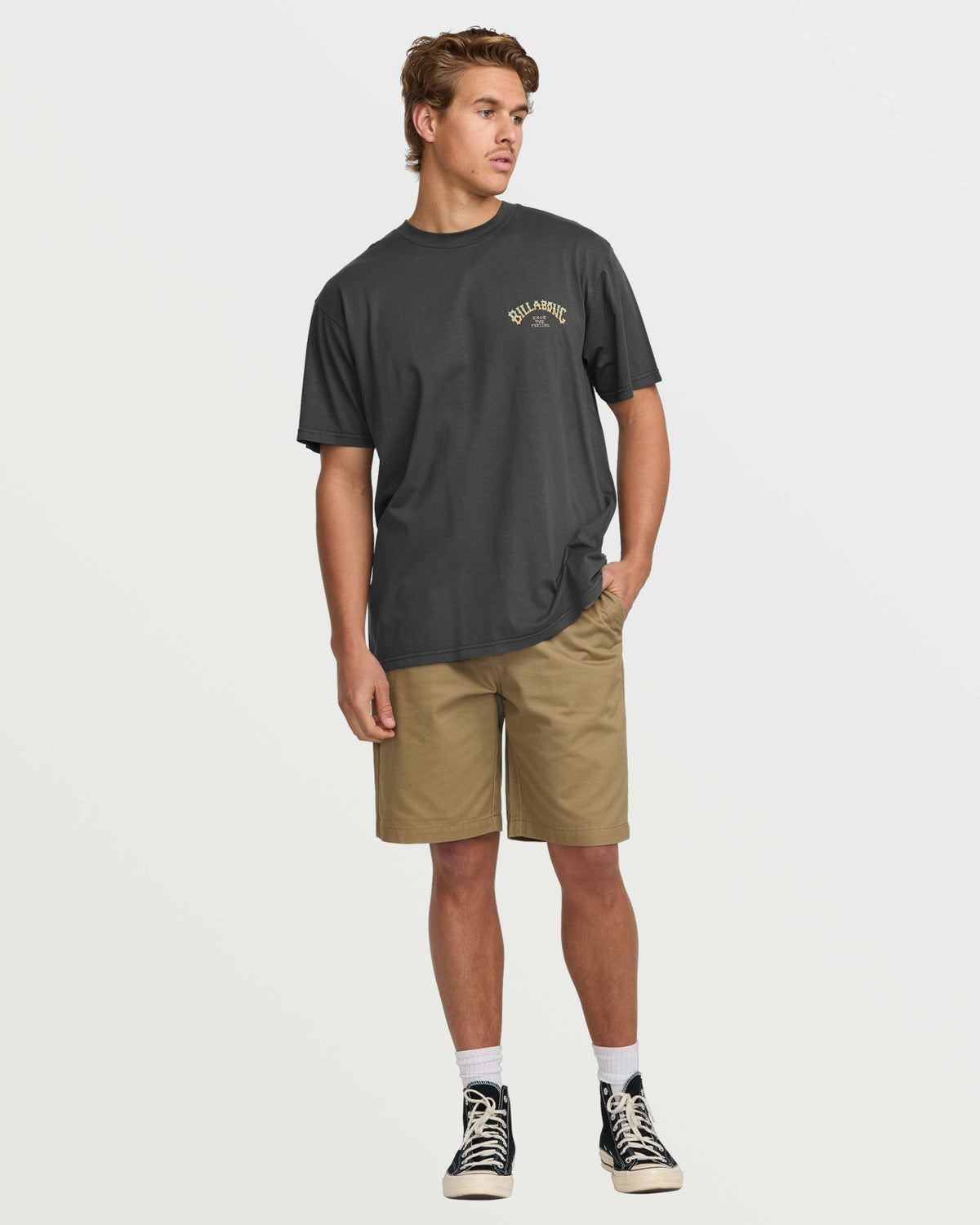 Hack Premium Wave Wash Tee - Washed Black | Billabong