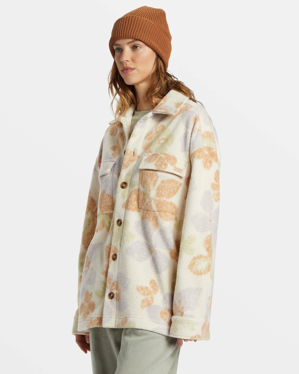 Happy Camper Shacket Button Sweater - Summer Rain | Billabong