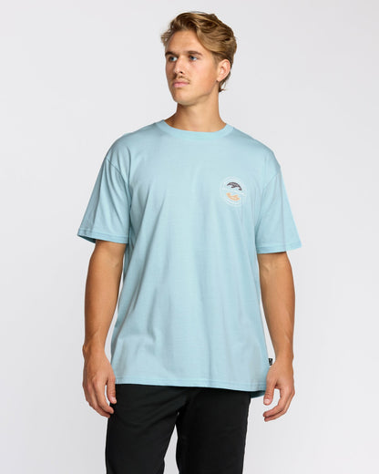 Hollow Premium Short Sleeve T-Shirt - Coastal Blue | Billabong