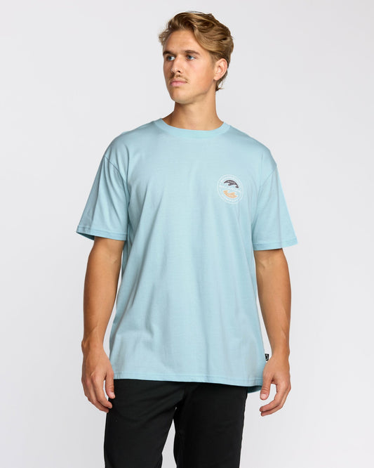 Hollow Premium Short Sleeve T-Shirt - Coastal Blue | Billabong