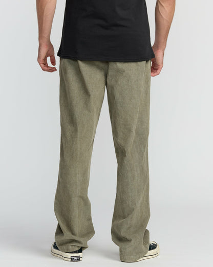 Larry Elastic Waist Corduroy Pants - Green Ash | Billabong