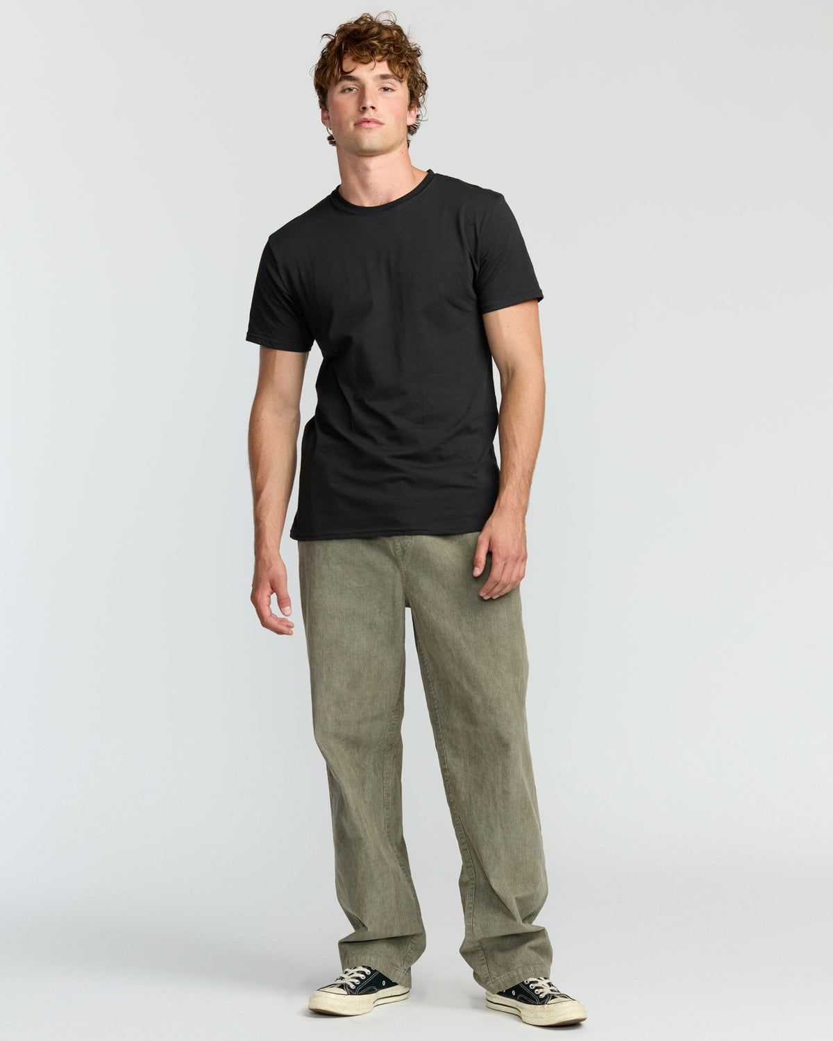 Larry Elastic Waist Corduroy Pants - Green Ash | Billabong