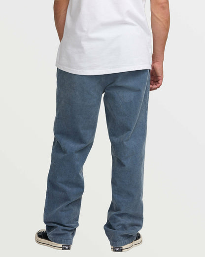 Larry Elastic Waist Corduroy Pants - Slate Blue | Billabong