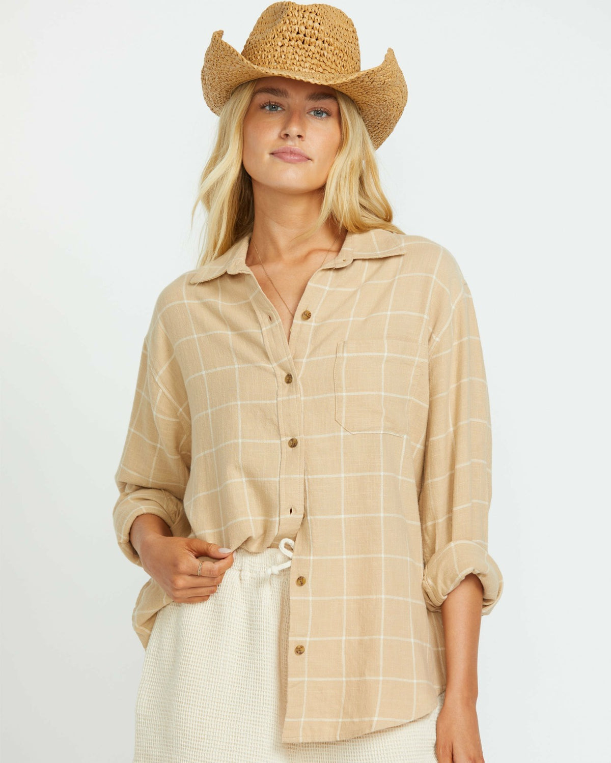 Layer Up Long Sleeve Shirt - Khaki | Billabong
