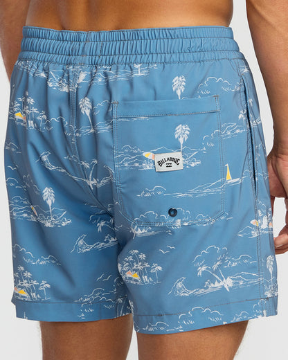 Lineup Laybacks 16" Trunks - Steel Blue | Billabong