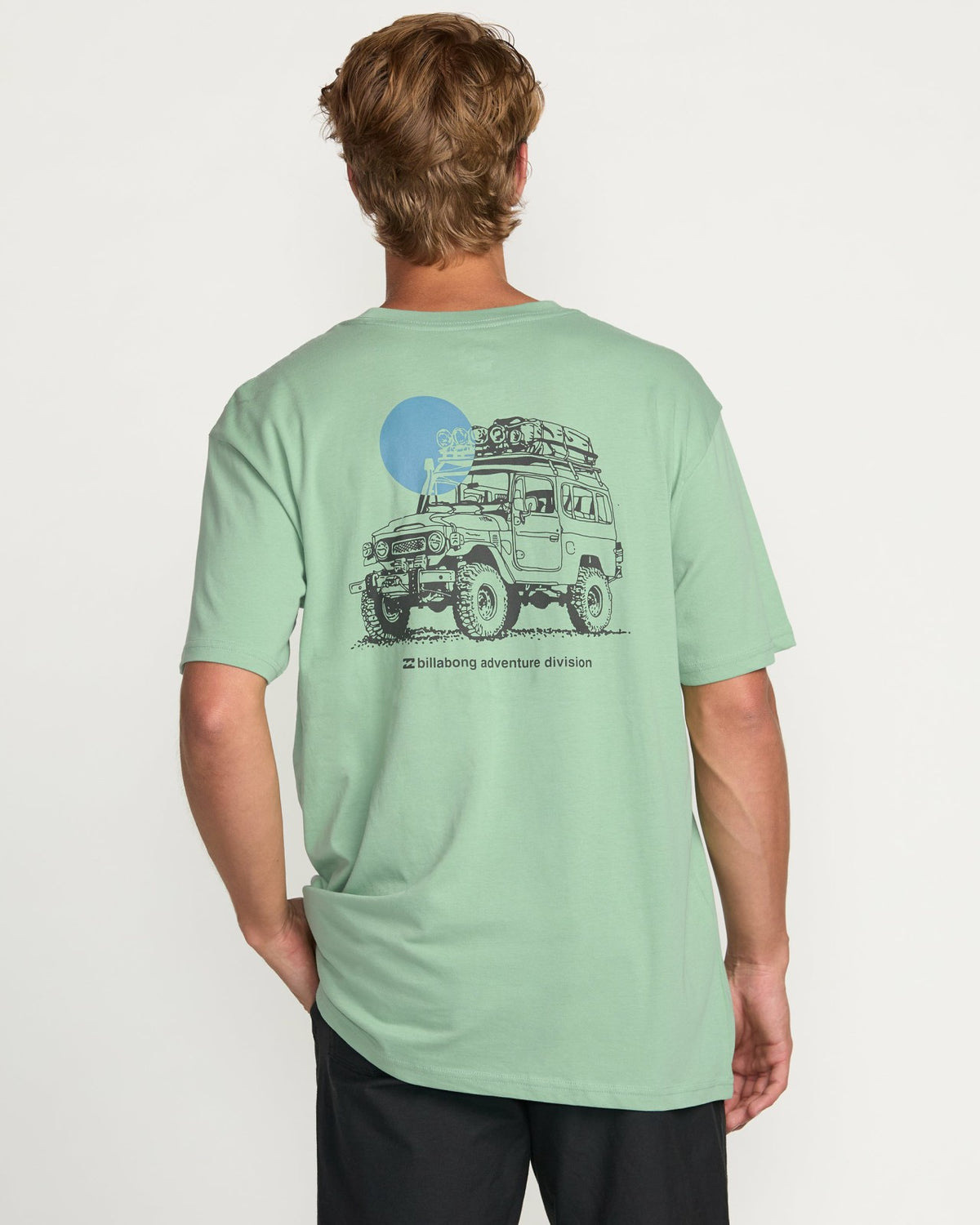 Making Tracks A/Div Tee - Mist Green | Billabong