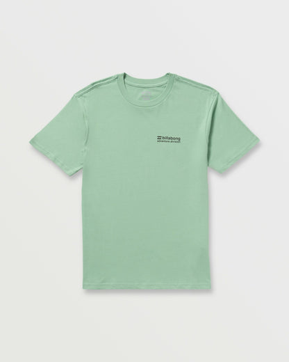 Making Tracks A/Div Tee - Mist Green | Billabong