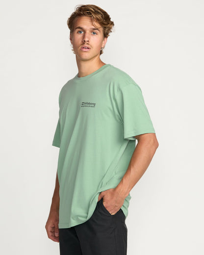 Making Tracks A/Div Tee - Mist Green | Billabong