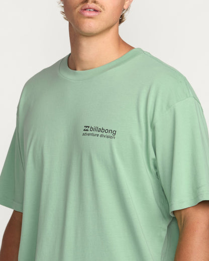 Making Tracks A/Div Tee - Mist Green | Billabong