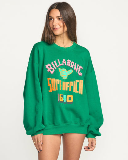 Billabong x Mami Wata Kendal Crewneck Sweatshirt - Emerald Green | Billabong