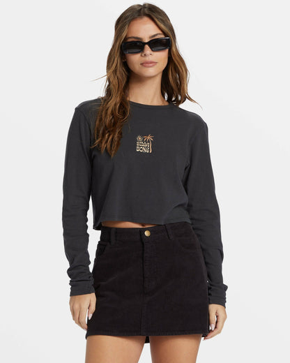 Marina Corduroy Skirt - Black Pebble | Billabong
