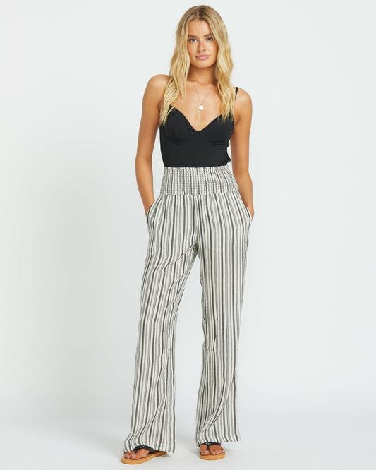 New Waves 2 Elastic Waist Pants - Black Pebble | Billabong