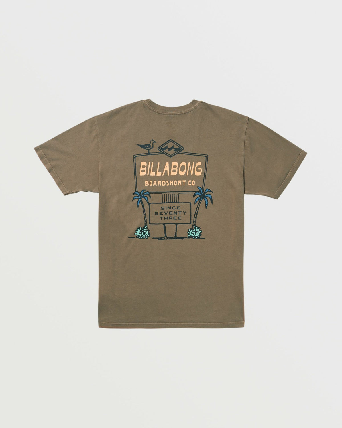 No Vacancy Premium Wave Wash Tee - Brown | Billabong