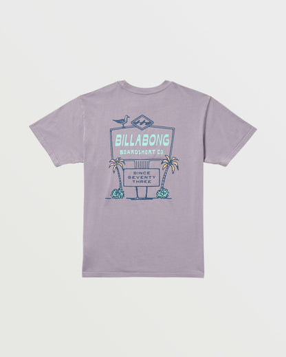 No Vacancy Premium Wave Wash Tee - Light Purple | Billabong