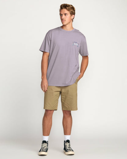 No Vacancy Premium Wave Wash Tee - Light Purple | Billabong