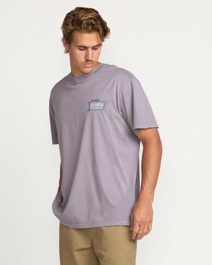 No Vacancy Premium Wave Wash Tee - Light Purple | Billabong
