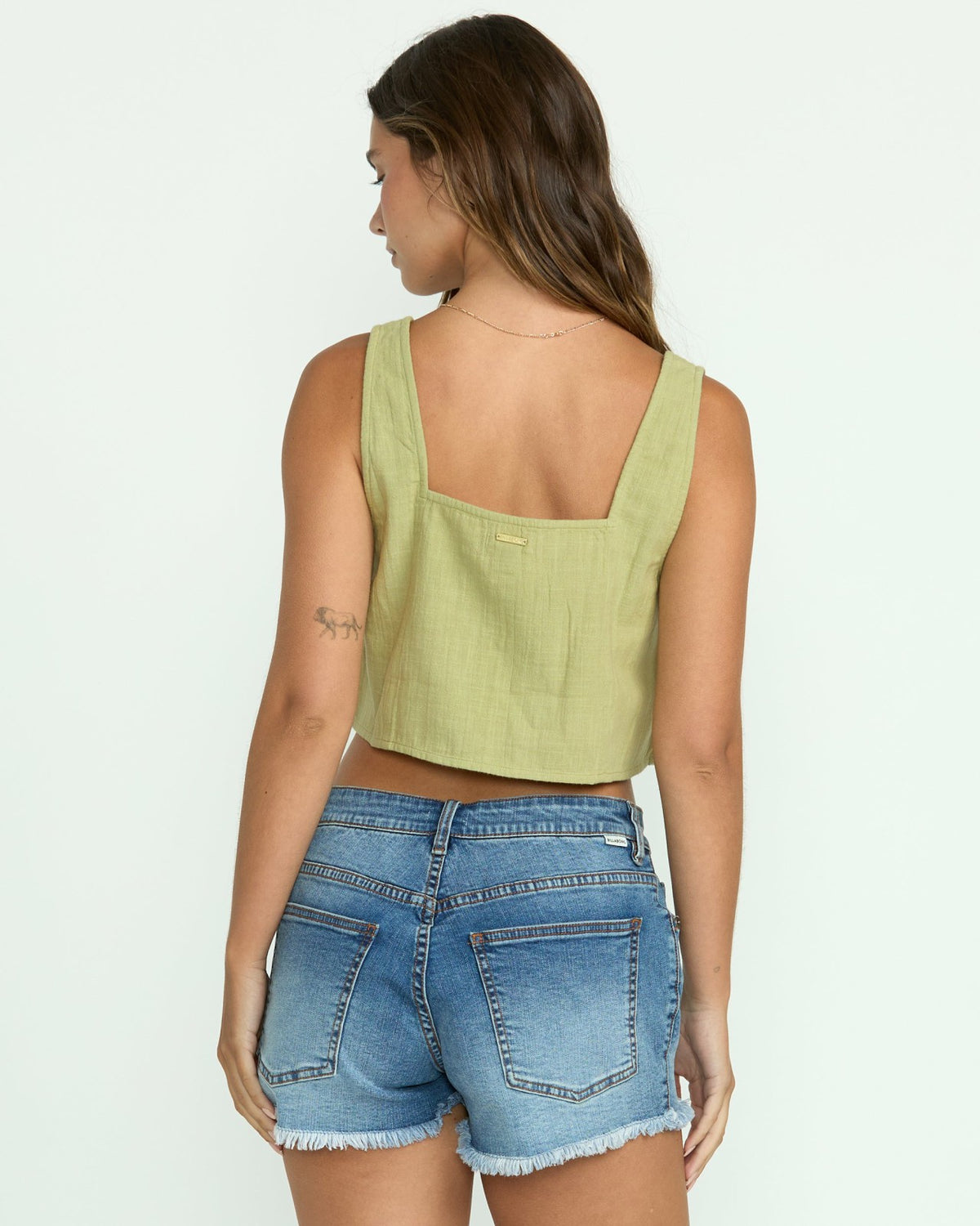 Open Skies Woven Tank - Avocado | Billabong