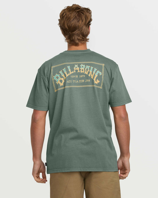 Original Arch Premium Wave Wash Tee - Dark Slate | Billabong