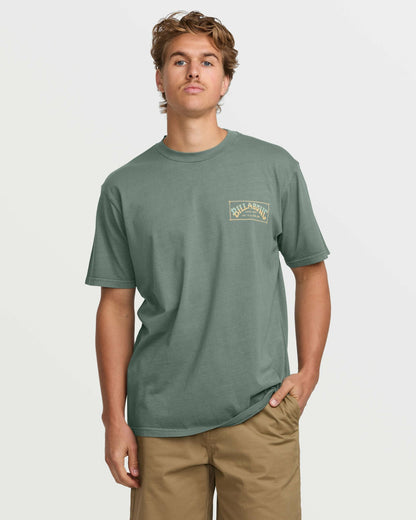 Original Arch Premium Wave Wash Tee - Dark Slate | Billabong