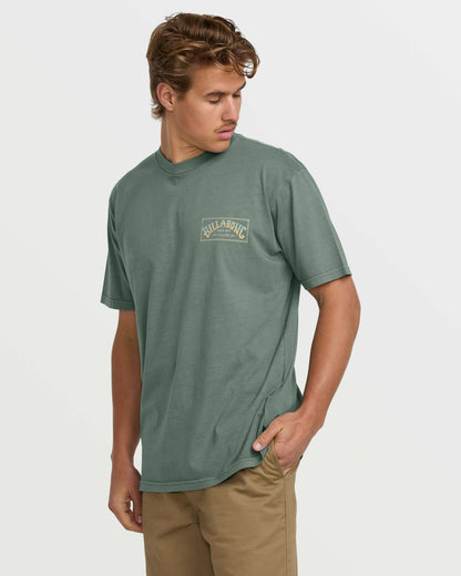 Original Arch Premium Wave Wash Tee - Dark Slate | Billabong