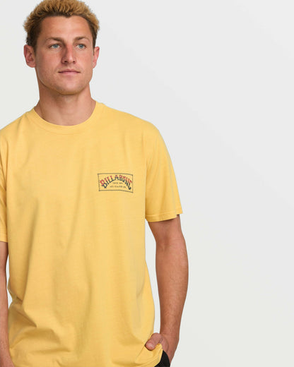 Original Arch Premium Wave Wash Tee - Vintage Gold | Billabong