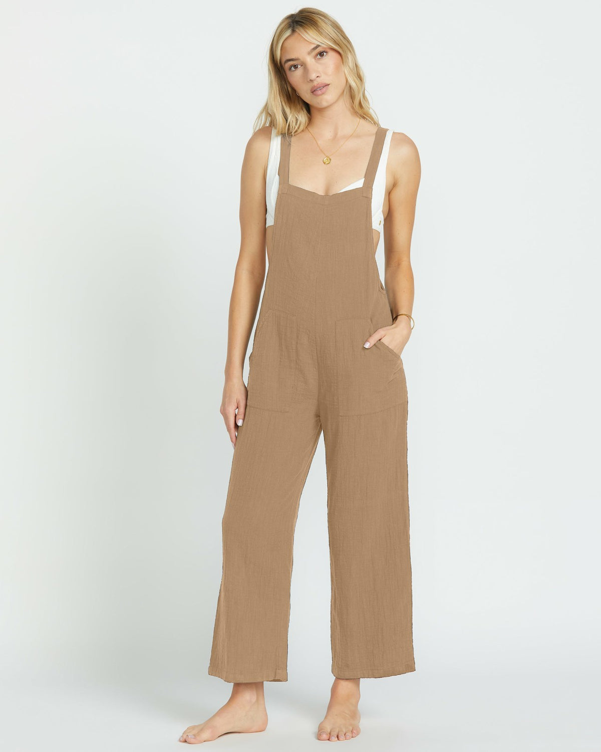 Pacific Time Jumpsuit - Khaki | Billabong