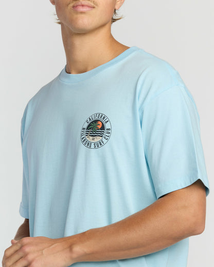 Palm Beach Ca Premium Short Sleeve T-Shirt - Coastal Blue | Billabong