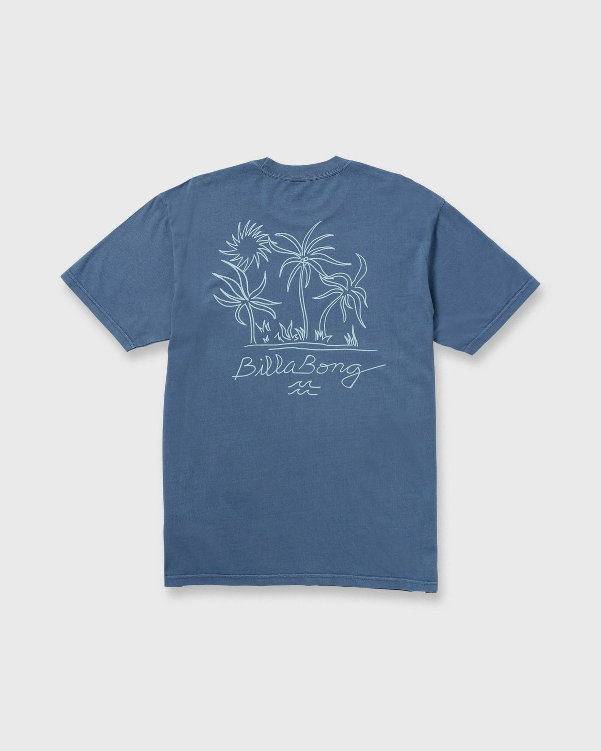 Palms In The Sun Premium Wave Wash Tee - Slate Blue | Billabong