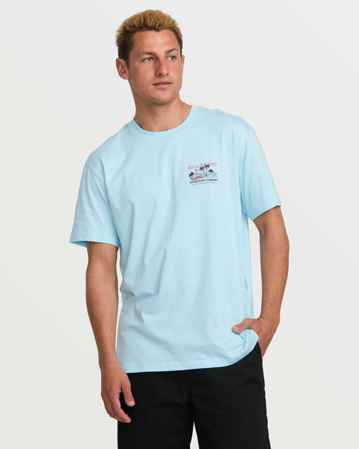 Palm Springs Premium Tee - Coastal Blue | Billabong
