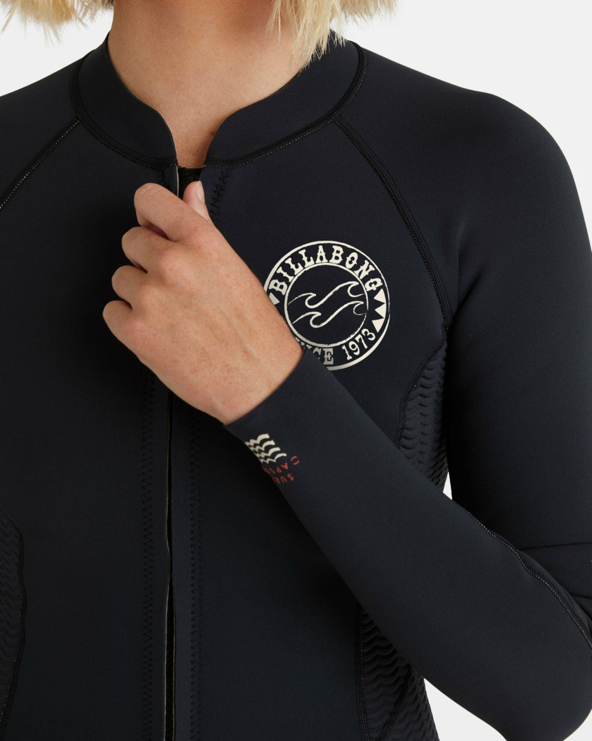 Peeky Natural Flatlock Jacket - Black | Billabong