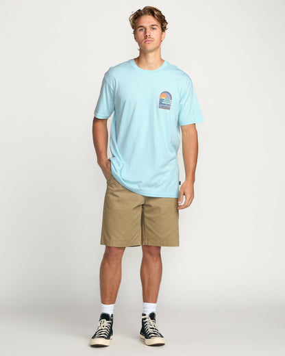 Portal Premium Tee - Coastal Blue | Billabong