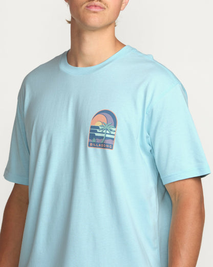 Portal Premium Tee - Coastal Blue | Billabong