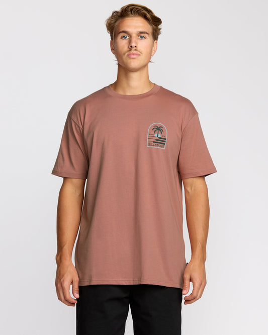 Portal Premium Short Sleeve T-Shirt - Dusty Rose | Billabong