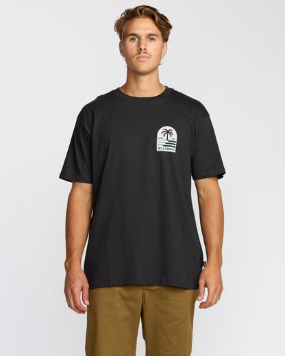 Portal Premium Short Sleeve T-Shirt - Washed Black | Billabong