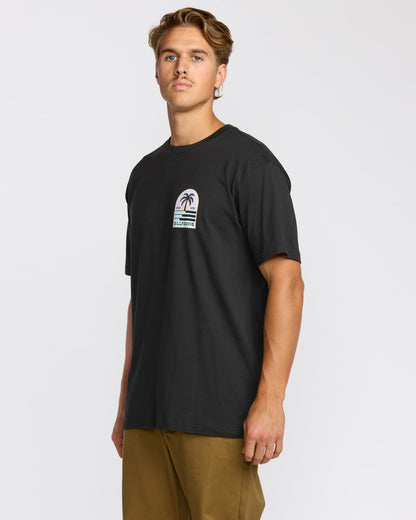 Portal Premium Short Sleeve T-Shirt - Washed Black | Billabong