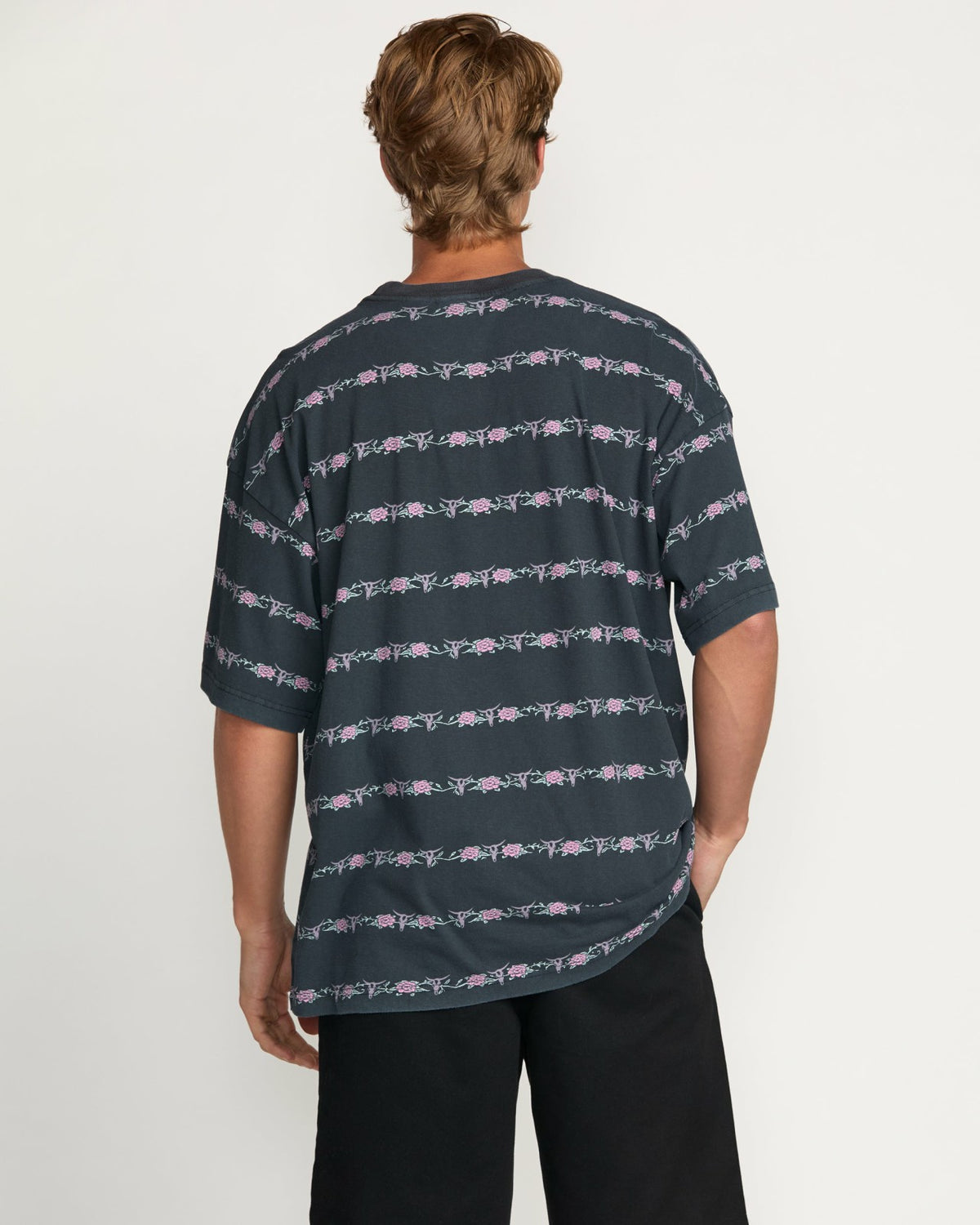 Raging Bull Stripe Tee - Washed Black | Billabong