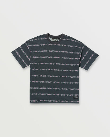 Raging Bull Stripe Tee - Washed Black | Billabong
