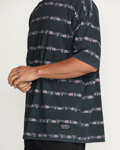 Raging Bull Stripe Tee - Washed Black | Billabong