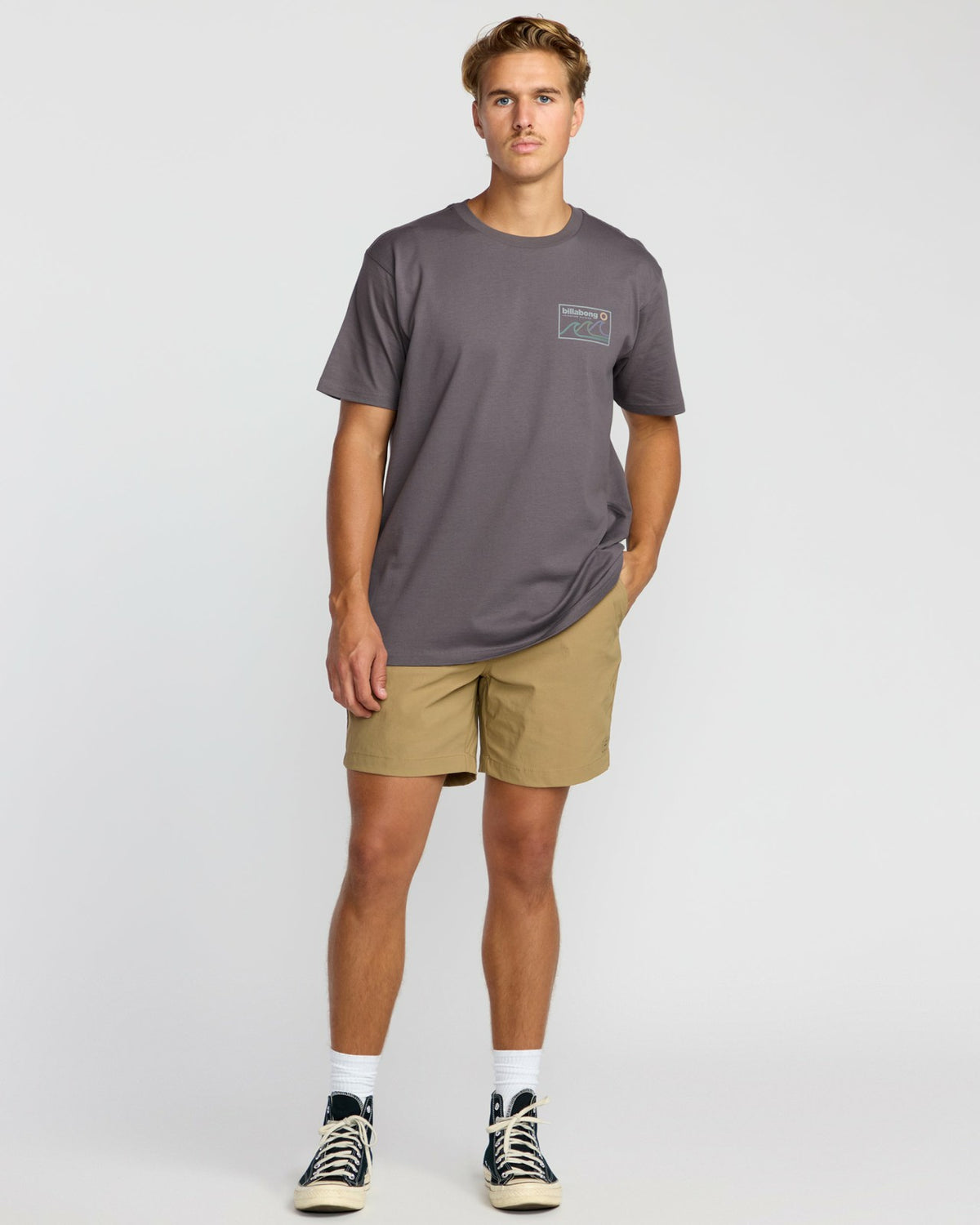 Range A/Div Short Sleeve T-Shirt - Grey Violet | Billabong