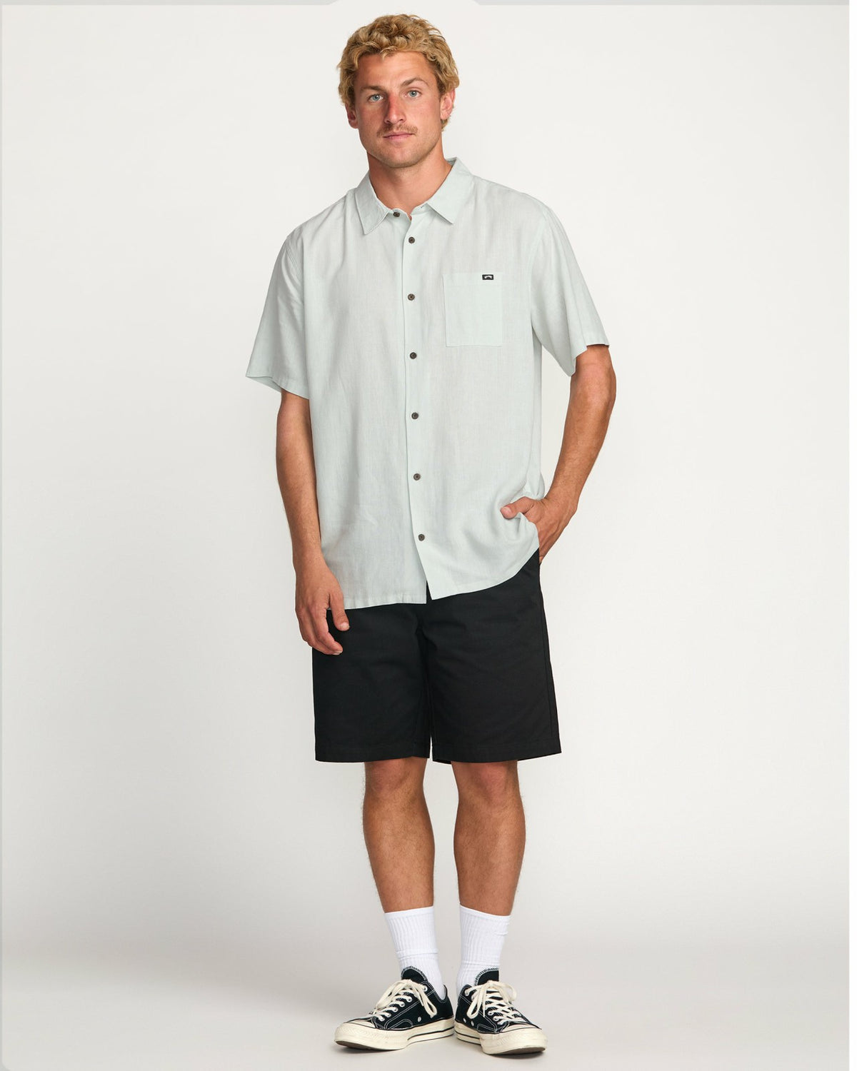 Ricardo Short Sleeve Shirt - Ash Blue | Billabong