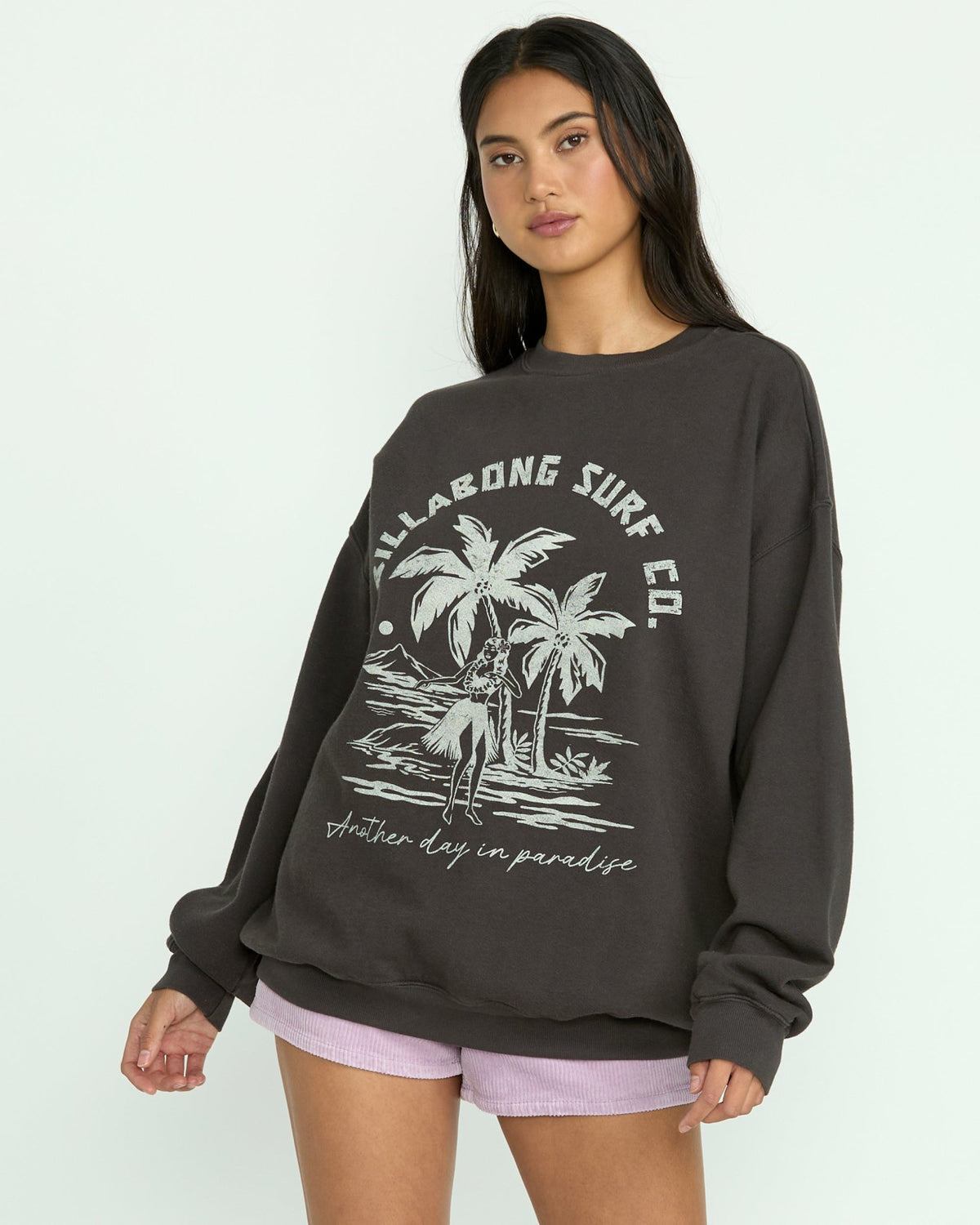 Ride In Crew Sweatshirt - Black Sands | Billabong