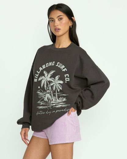 Ride In Crew Sweatshirt - Black Sands | Billabong