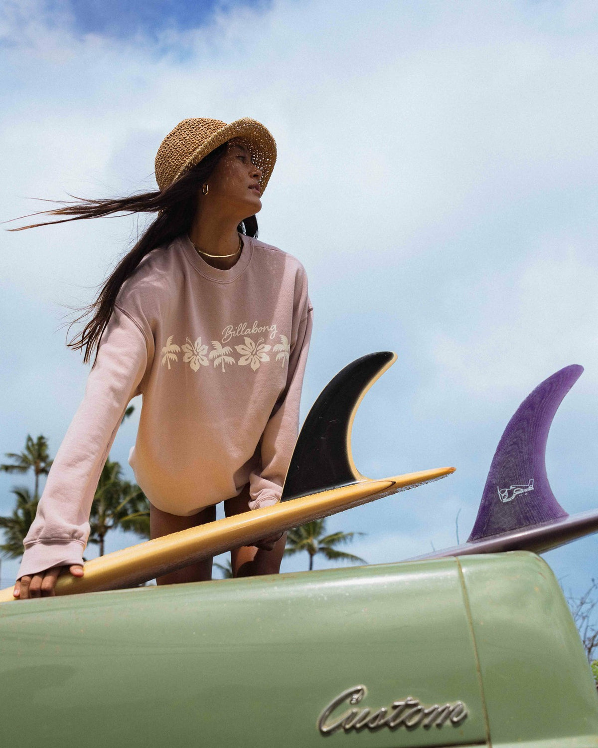 Ride In Crew Sweatshirt - Haze | Billabong