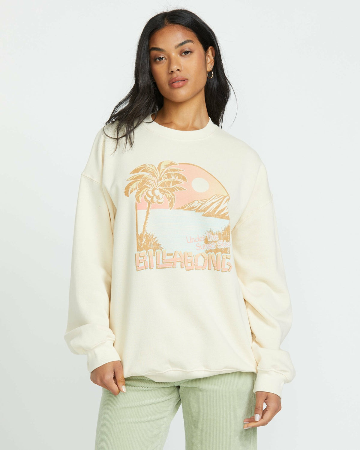 Ride In Crew Sweatshirt - Whitecap1 | Billabong