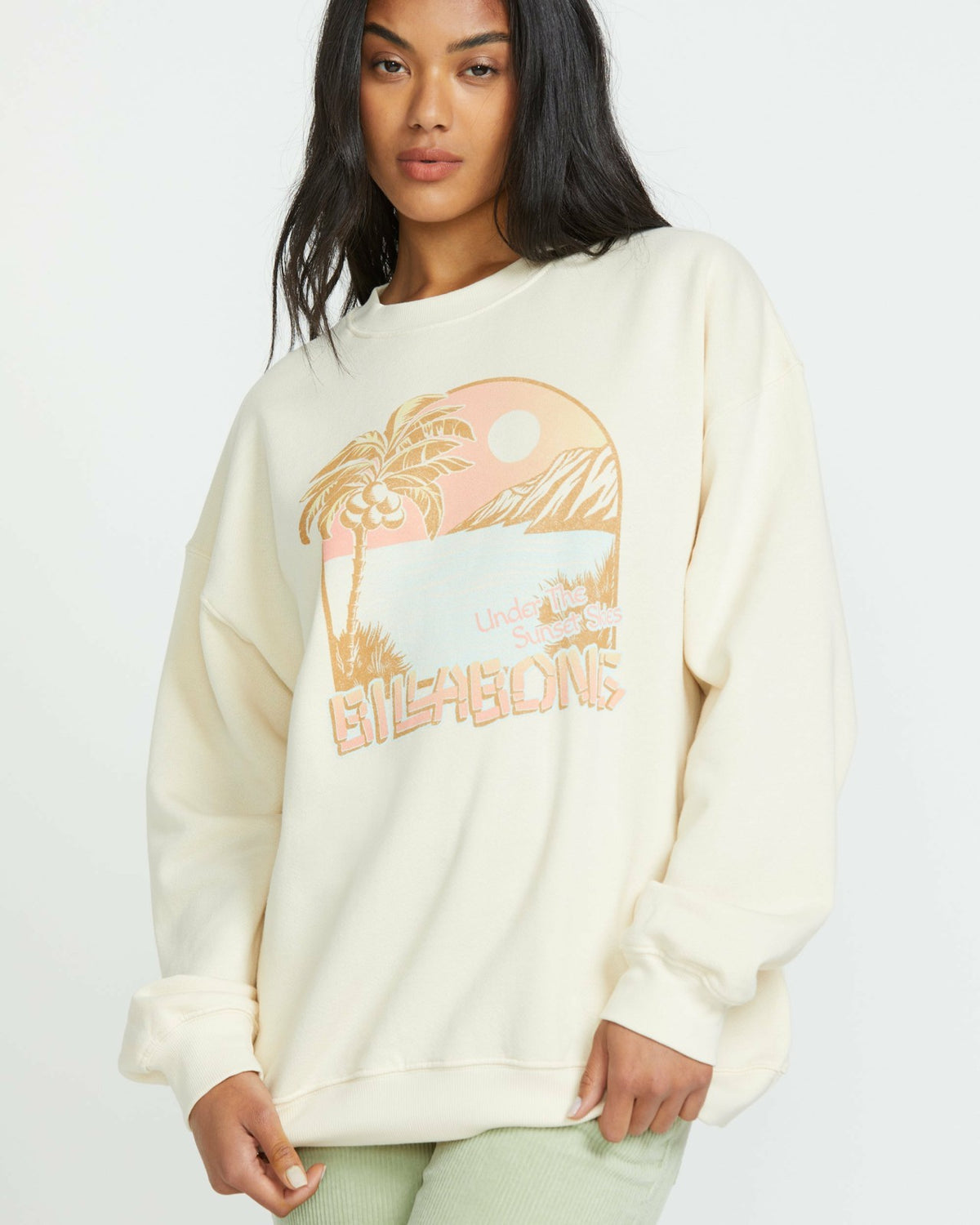 Ride In Crew Sweatshirt - Whitecap1 | Billabong