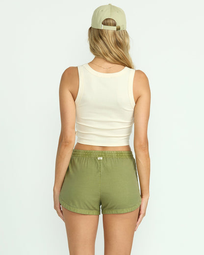 Road Trippin Elastic Waist Shorts - Avocado | Billabong