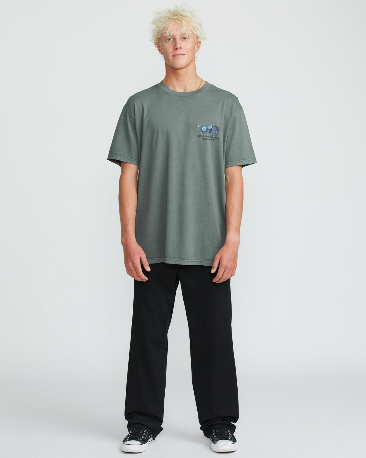 Roll Premium Wave Wash Short Sleeve Tee - Dark Slate | Billabong
